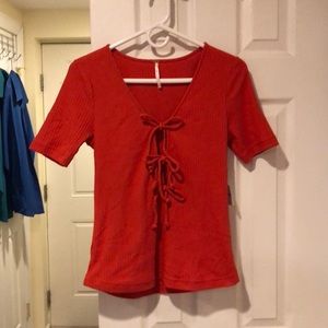 Free People Burnt Orange Top